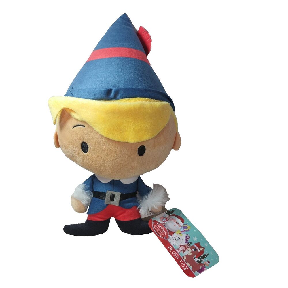 Hermey Elf Plush Rudolph Red Nosed Reindeer Big Head Toy Factory w/ Tag 11"
